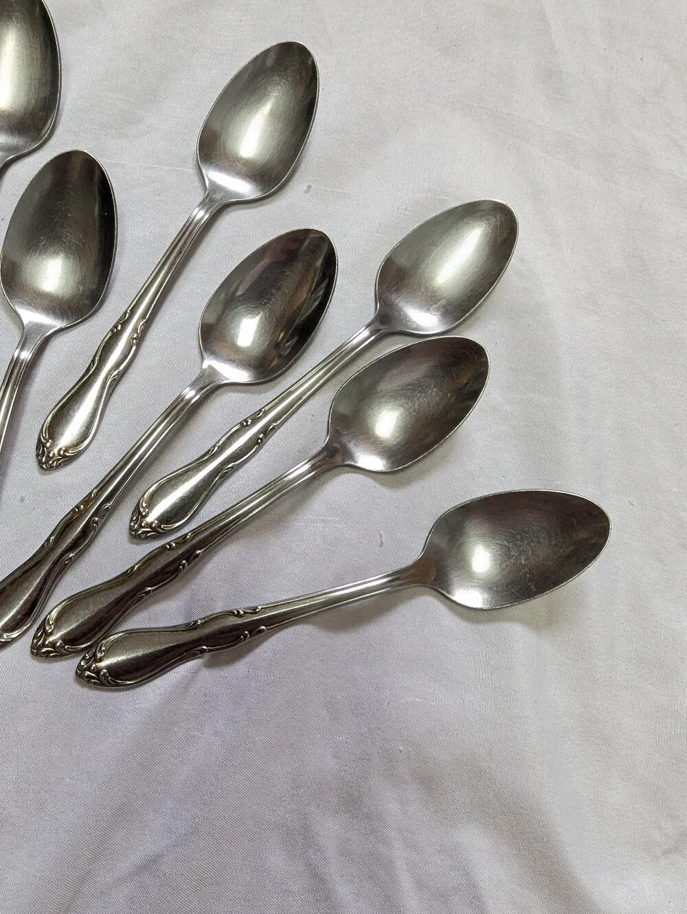 Onieda Homestead Simeon & George Rodgers Stainless Steel Teaspoons Set Of 16